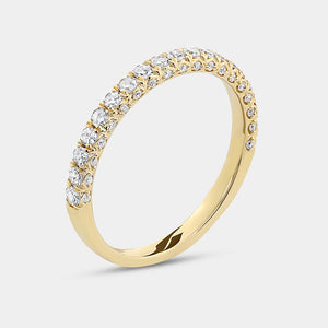 Gilded 2 and 3/4 Carat Lab-Grown Diamond Oval-Shaped Halo Engagement Ring Set