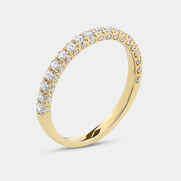 2 and 3/4 Carat Lab-Grown Diamond Oval-Shaped Halo Engagement Ring Set — GILDED New York