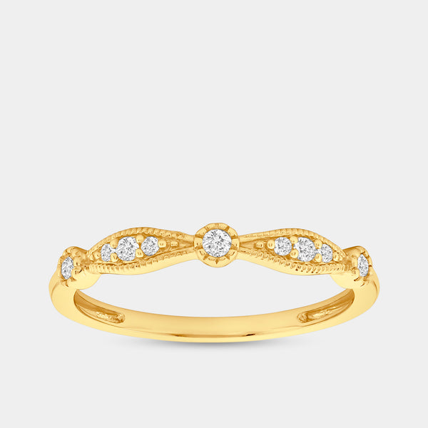 1/10 Carat Lab-Grown Diamond Tk Stack Ring — GILDED New York