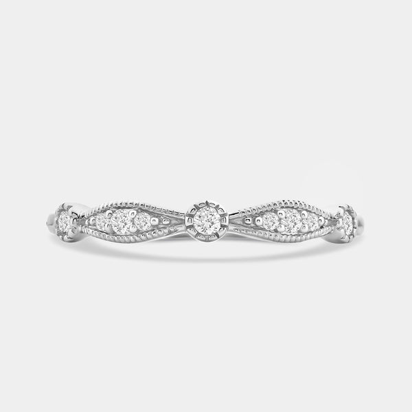 1/10 Carat Lab-Grown Diamond Tk Stack Ring — GILDED New York