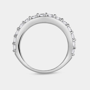 Gilded 1 Carat Lab-Grown Diamond Round-Shaped Wedding Band