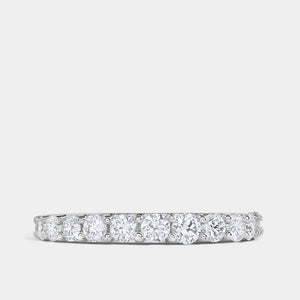 Gilded 1 Carat Lab-Grown Diamond Round-Shaped Wedding Band