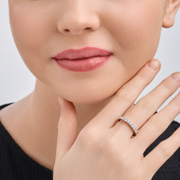 1 Carat Lab-Grown Diamond Round-Shaped Wedding Band — GILDED New York
