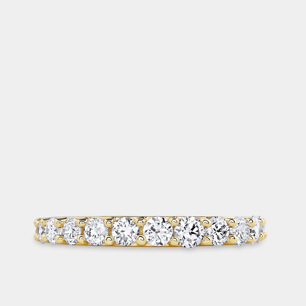 1 Carat Lab-Grown Diamond Round-Shaped Wedding Band — GILDED New York