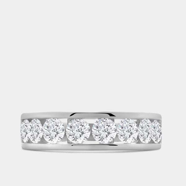 2 Carat Lab-Grown Diamond Channel-Set Classic Band — GILDED New York