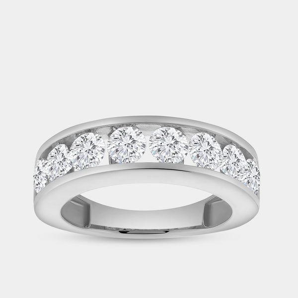 2 Carat Lab-Grown Diamond Channel-Set Classic Band — GILDED New York