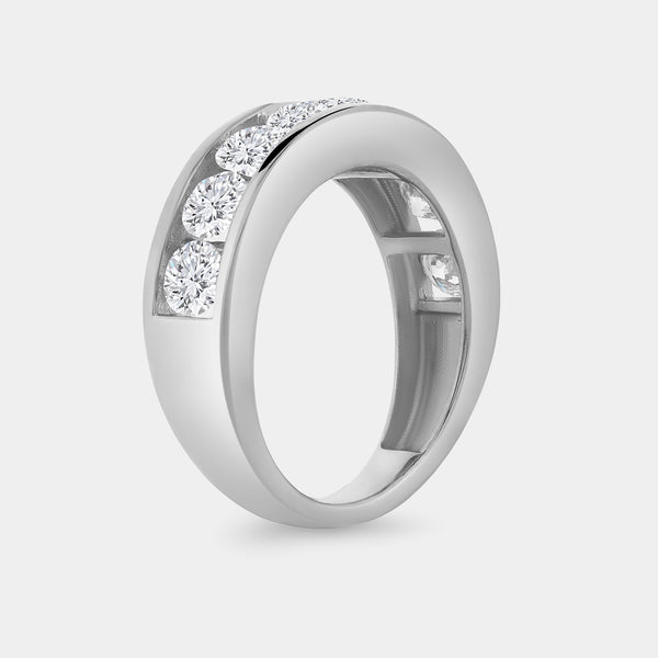 2 Carat Lab-Grown Diamond Channel-Set Classic Band — GILDED New York