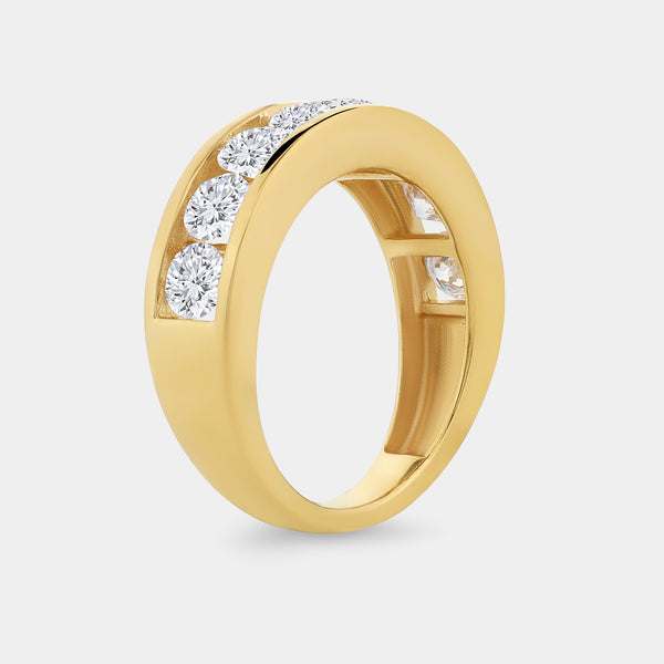 2 Carat Lab-Grown Diamond Channel-Set Classic Band — GILDED New York