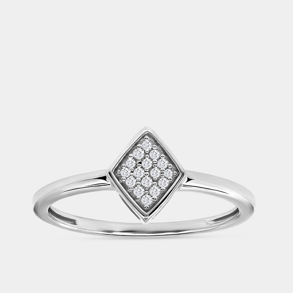 1/20 Carat Lab-Grown Diamond Modern Pavé Stack Ring — GILDED New York