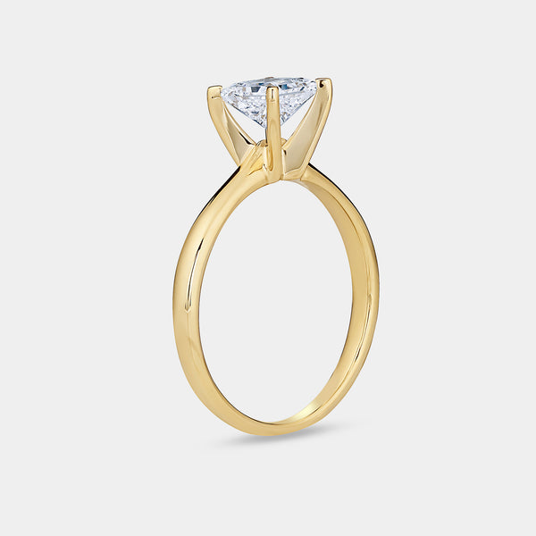 1 Carat Lab-Grown Diamond Princess-Cut Classic Solitaire Ring — GILDED New York