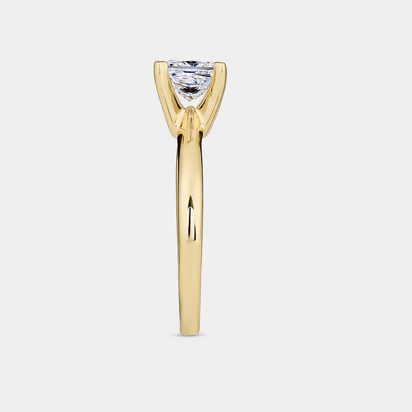 1 Carat Lab-Grown Diamond Princess-Cut Classic Solitaire Ring — GILDED New York