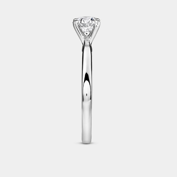 1 and 1/2 Carat Lab-Grown Diamond Round-Shaped Classic Solitaire Ring — GILDED New York