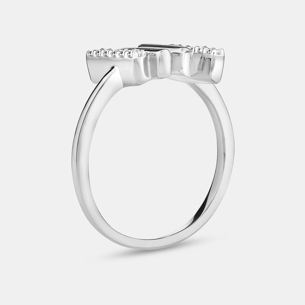 Gilded 1/6 Carat Lab-Grown Diamond Piano Keys Stack Ring