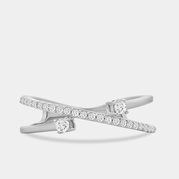 1/5 Carat Lab-Grown Diamond Rings of Saturn Stack Ring — GILDED New York