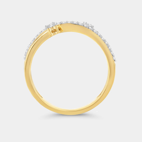 1/5 Carat Lab-Grown Diamond Rings of Saturn Stack Ring — GILDED New York