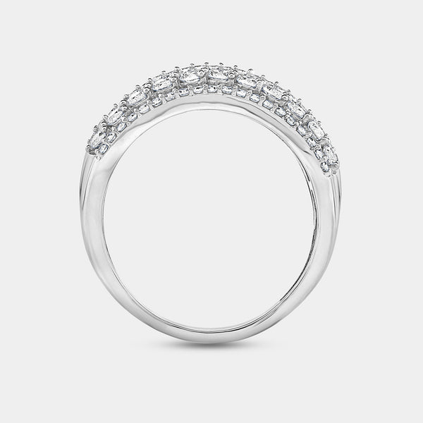 1 Carat Lab-Grown Diamond Multiple-Row Diamond Anniversary Band — GILDED New York