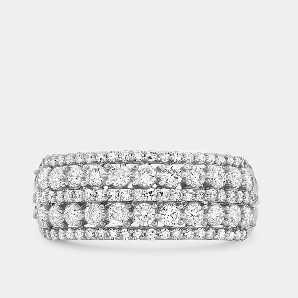 1 Carat Lab-Grown Diamond Multiple-Row Diamond Anniversary Band — GILDED New York