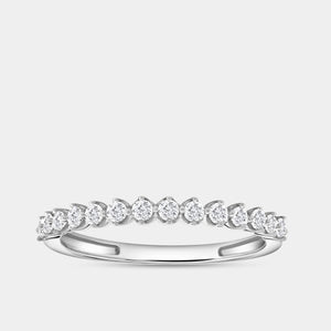 Gilded 1/4 Carat Lab-Grown Diamond Round-Shaped Wedding Band