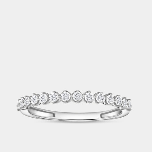 Gilded 1/4 Carat Lab-Grown Diamond Round-Shaped Wedding Band