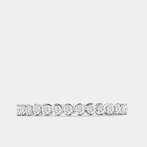 Gilded 1/4 Carat Lab-Grown Diamond Round-Shaped Wedding Band