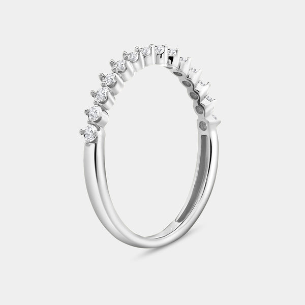 Gilded 1/4 Carat Lab-Grown Diamond Round-Shaped Wedding Band