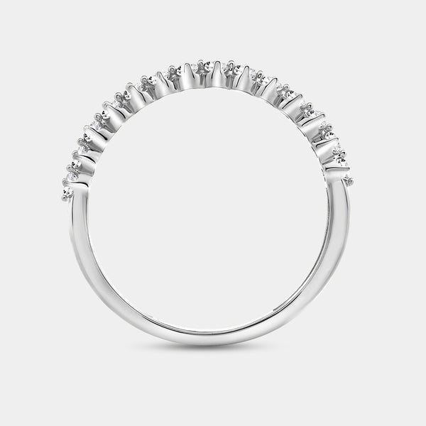 Gilded 1/4 Carat Lab-Grown Diamond Round-Shaped Wedding Band