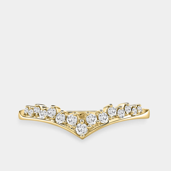 1/5 Carat Lab-Grown Diamond Crown Stack Ring — GILDED New York