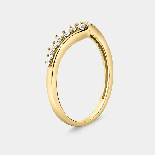 1/5 Carat Lab-Grown Diamond Crown Stack Ring — GILDED New York