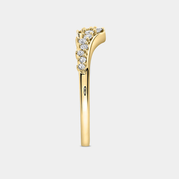 1/5 Carat Lab-Grown Diamond Crown Stack Ring — GILDED New York