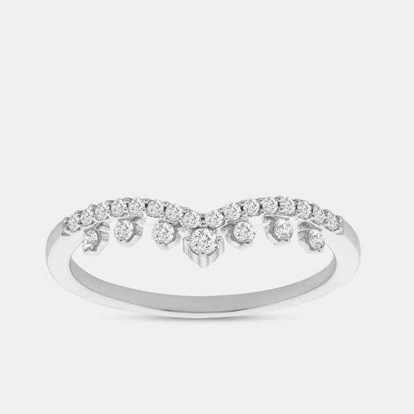 1/5 Carat Lab-Grown Diamond Rising Crown Stack Ring — GILDED New York
