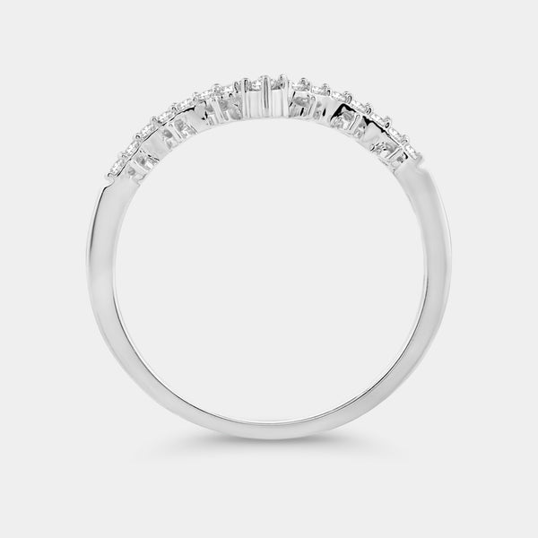 1/5 Carat Lab-Grown Diamond Rising Crown Stack Ring — GILDED New York