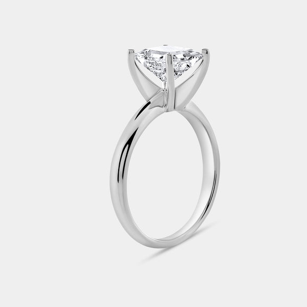 2 Carat Lab-Grown Diamond Princess-Cut Classic Solitaire Ring — GILDED New York