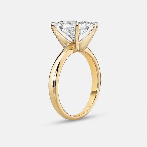 3 Carat Lab-Grown Diamond Princess-Cut Classic Solitaire Ring — GILDED New York