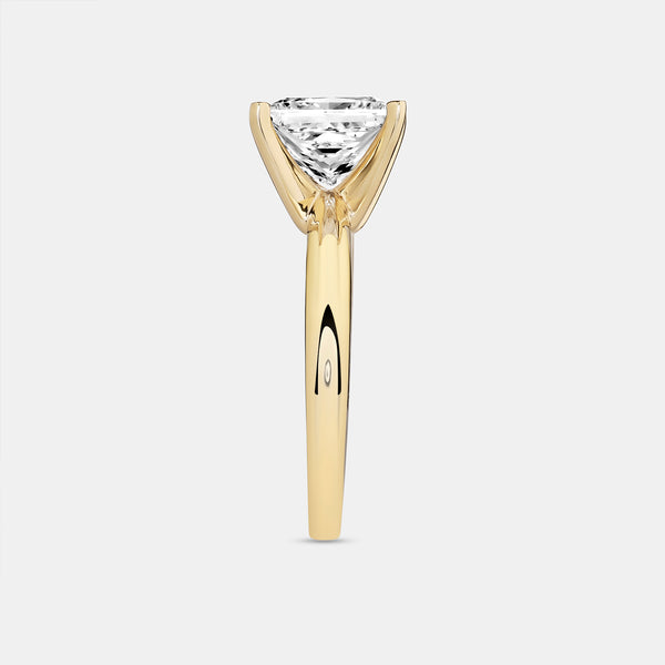 3 Carat Lab-Grown Diamond Princess-Cut Classic Solitaire Ring — GILDED New York