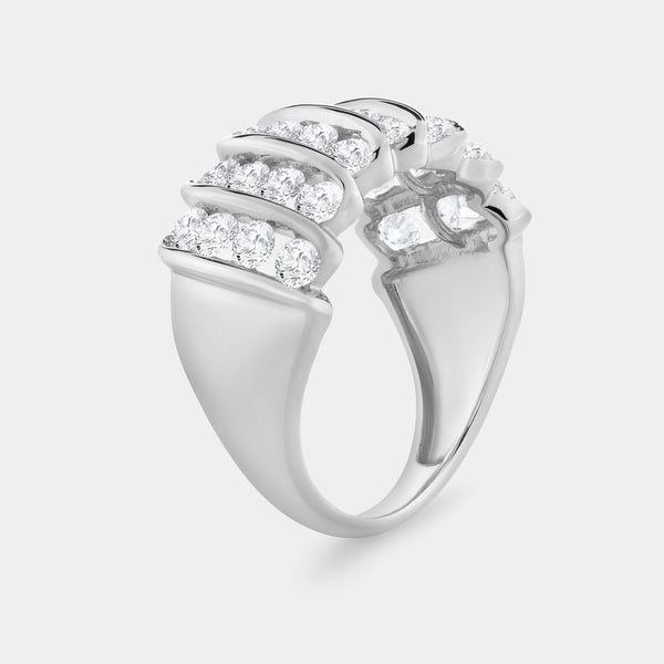 2 Carat Lab-Grown Diamond Multi-Column Band — GILDED New York