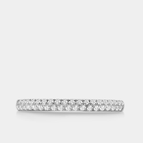 Gilded 1/4 Carat Lab-Grown Diamond Petit Dome Anniversary Band