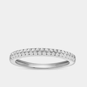 Gilded 1/4 Carat Lab-Grown Diamond Petit Dome Anniversary Band