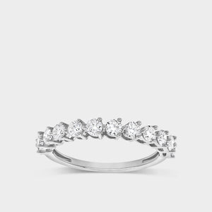 Gilded 3/4 Lab-Grown Diamond Round-Shaped Wedding Band