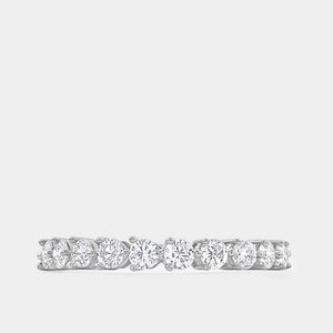 Gilded 3/4 Lab-Grown Diamond Round-Shaped Wedding Band