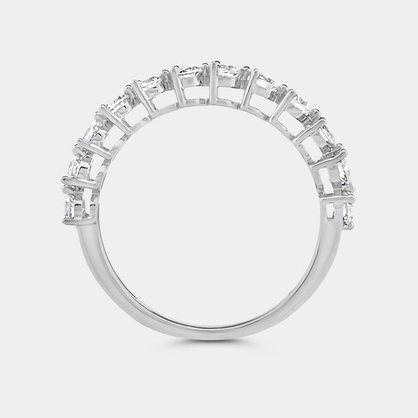 Gilded 3/4 Lab-Grown Diamond Round-Shaped Wedding Band