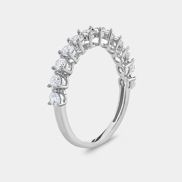 Gilded 3/4 Lab-Grown Diamond Round-Shaped Wedding Band