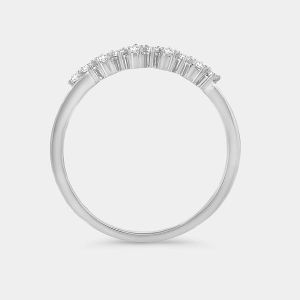 1/10 Carat Lab-Grown Diamond Tiara Pavé Stack Ring — GILDED New York