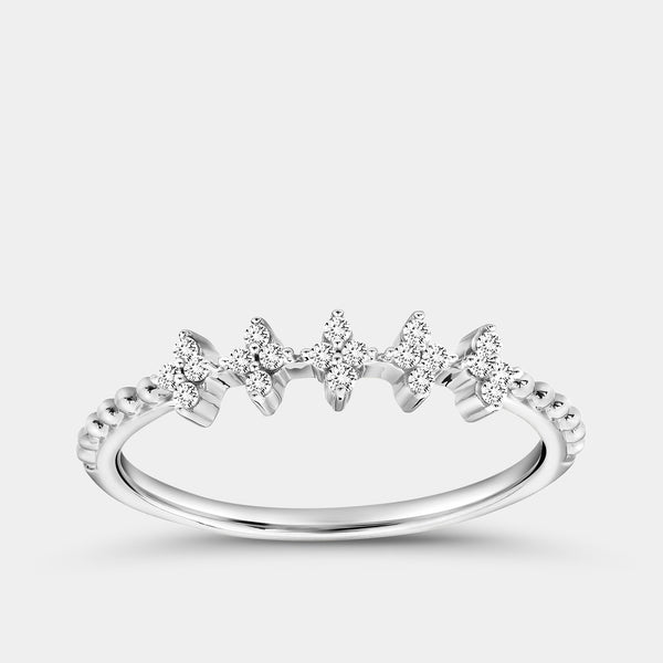 1/10 Carat Lab-Grown Paper Dolls Stack Ring — GILDED New York
