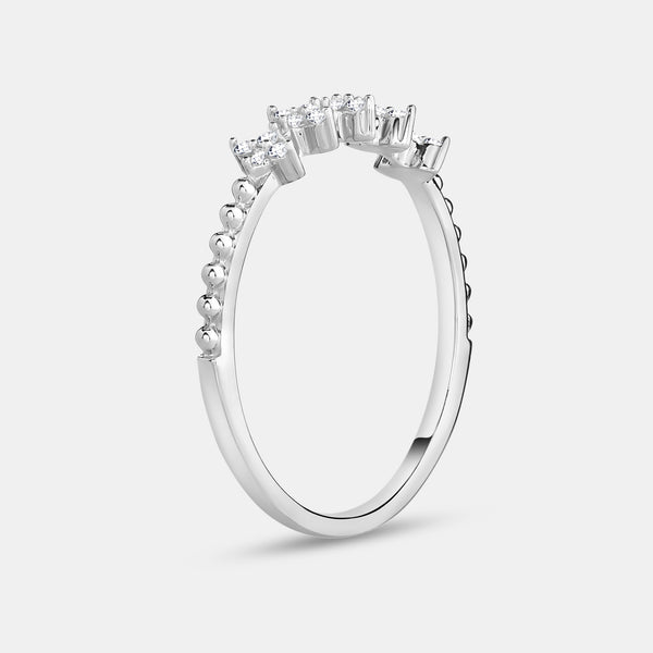 1/10 Carat Lab-Grown Paper Dolls Stack Ring — GILDED New York