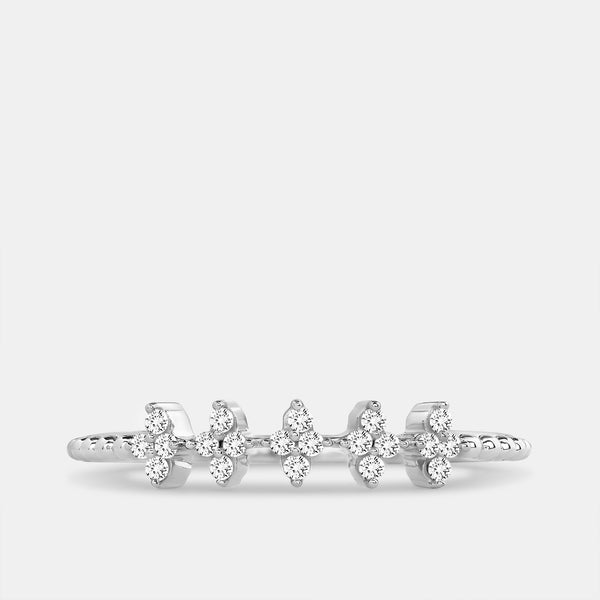 1/10 Carat Lab-Grown Paper Dolls Stack Ring — GILDED New York