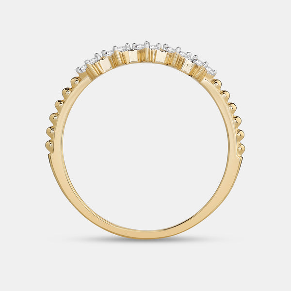 1/10 Carat Lab-Grown Paper Dolls Stack Ring — GILDED New York
