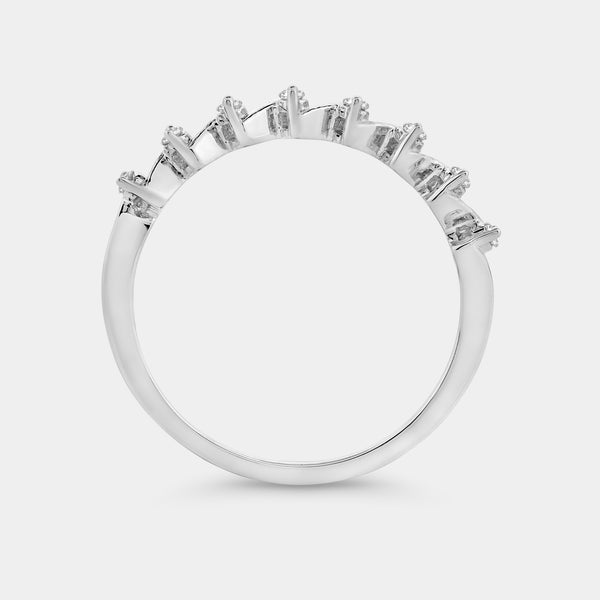 1/10 Carat Lab-Grown Diamond Zigzag Stack Ring — GILDED New York