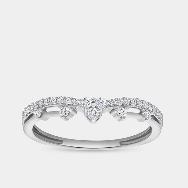1/5 Carat Lab-Grown Diamond Queen'S Crown Stack Ring — GILDED New York