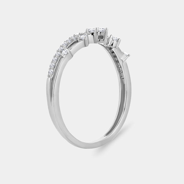 1/5 Carat Lab-Grown Diamond Queen'S Crown Stack Ring — GILDED New York