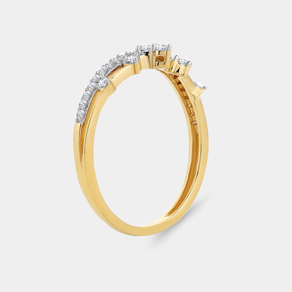 1/5 Carat Lab-Grown Diamond Queen'S Crown Stack Ring — GILDED New York